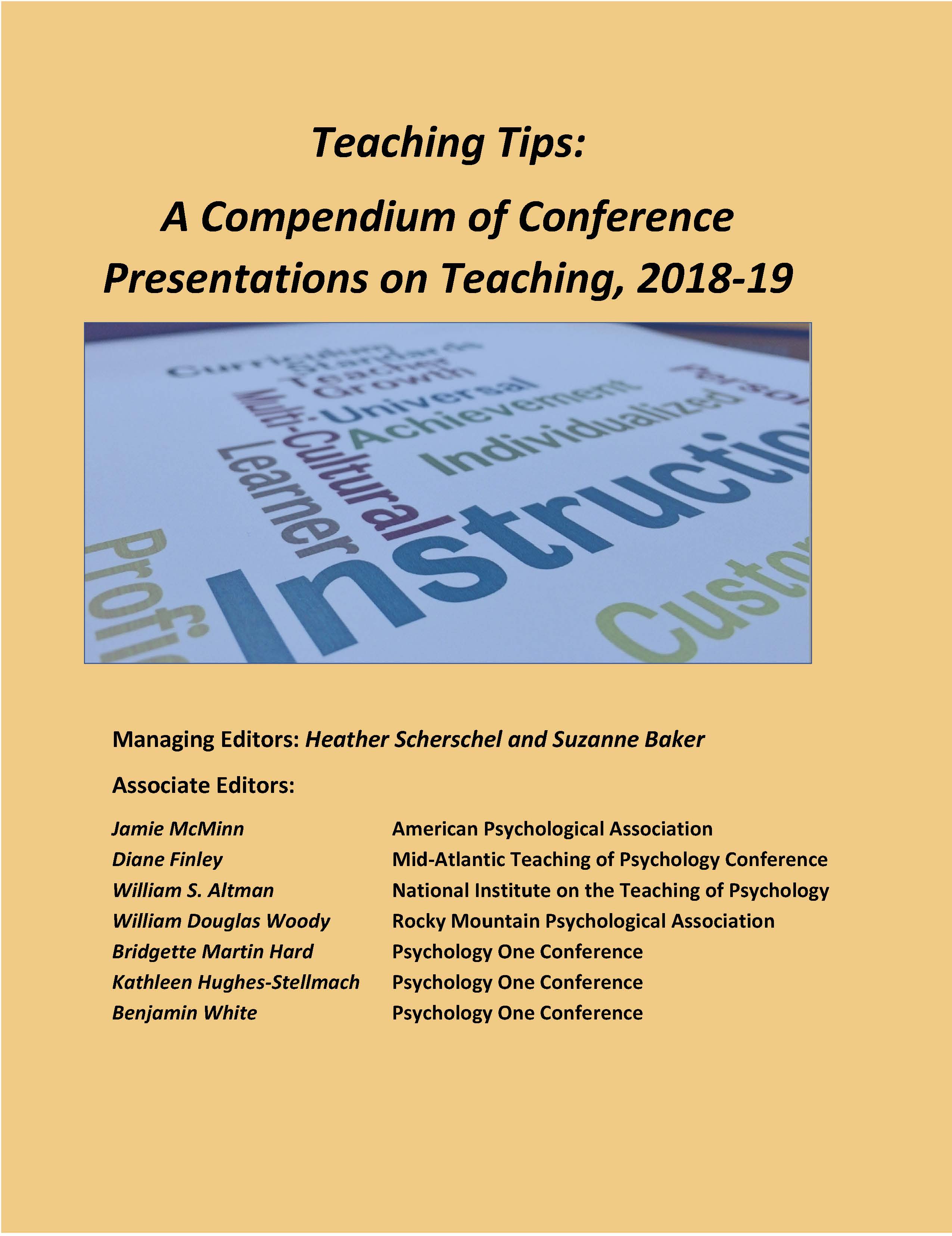 Teaching Tips: A Compendium of Conference Presentations on Teaching, 2018-2019